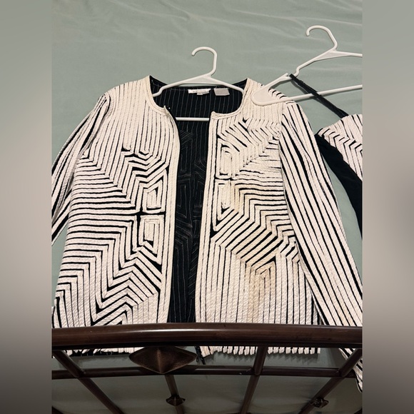 Andrea Rosati Art-to-Wear Jacket and Top Set Size 8 - Picture 2 of 5